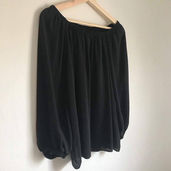 Abbeline Off the Shoulder Peasant Blouse - Picture 5 of 7